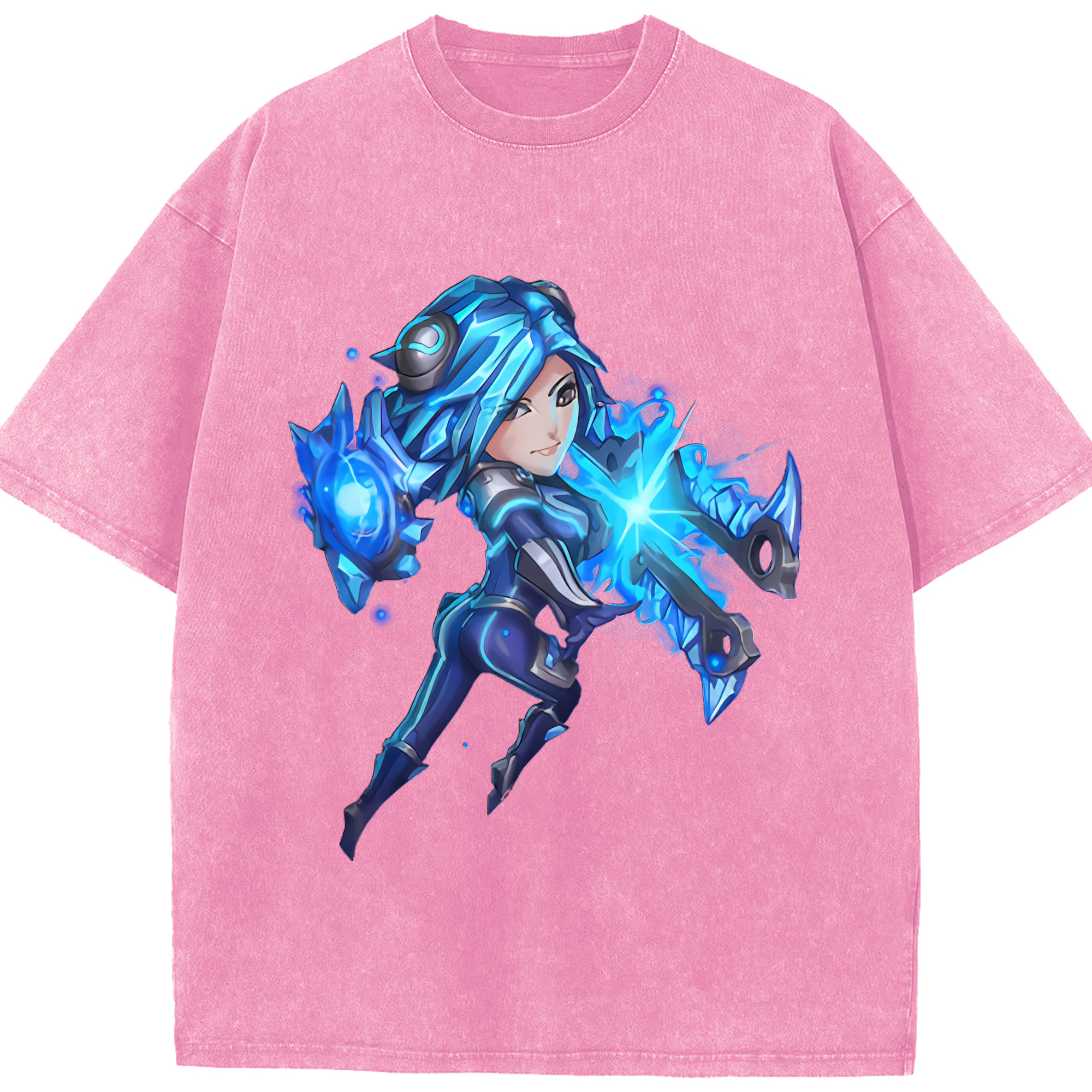 リーグ・オブ・レジェンド League of Legends LOL 綿100% ヴィンテージ風 半袖Tシャツ（フロントプリント）